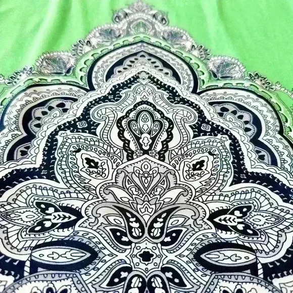 Sandra Darren dress, size 12, green, grey and black, cocktail dress. - Picture 4 of 7